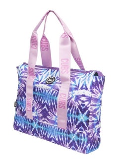 CUBS Double Face Tote Bag Multicolor Large Ice watermelon & purple tie dye  - Image 2