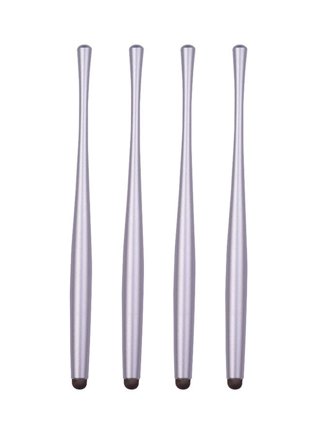NIBEMINENT 4-Piece Capacitive Stylus Pen Silver - Image 1
