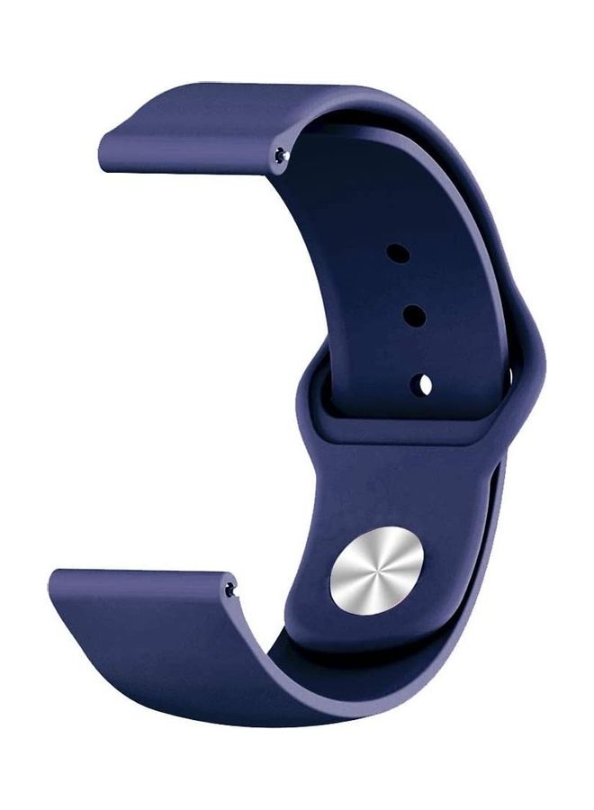 NIBEMINENT Silicone Replacement Band For Samsung Galaxy Watch Active 2 Dark Blue - Image 2