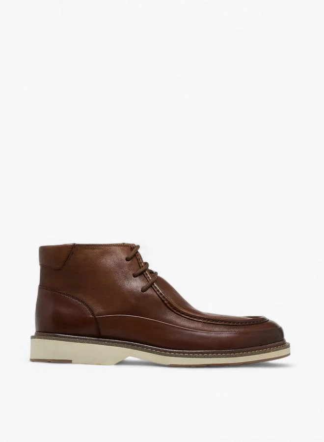 DUCHINI Men's Lace-Up Chukka Boots