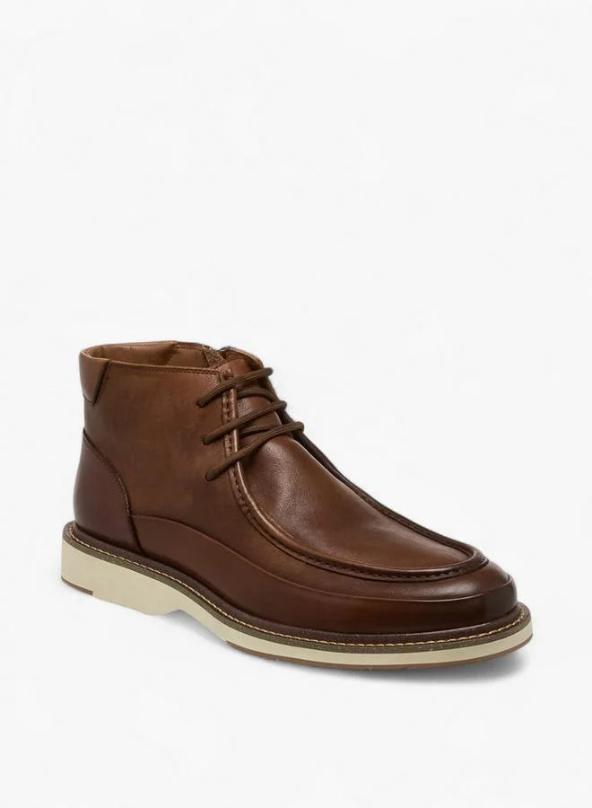 DUCHINI Men's Lace-Up Chukka Boots