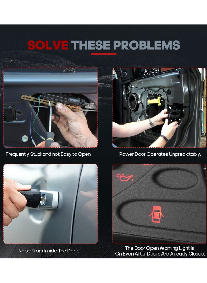 TLAXCA مجموعة من 4 مشغل قفل مزلاج أمامي وخلفي يسار للسائق والراكب الأيمن لسيارة شيفروليه تاهو 2007-2009، لسيارة جي إم سي يوكون يوكون XL 1500 يوكون XL 2500 2007-2009 - Image 3