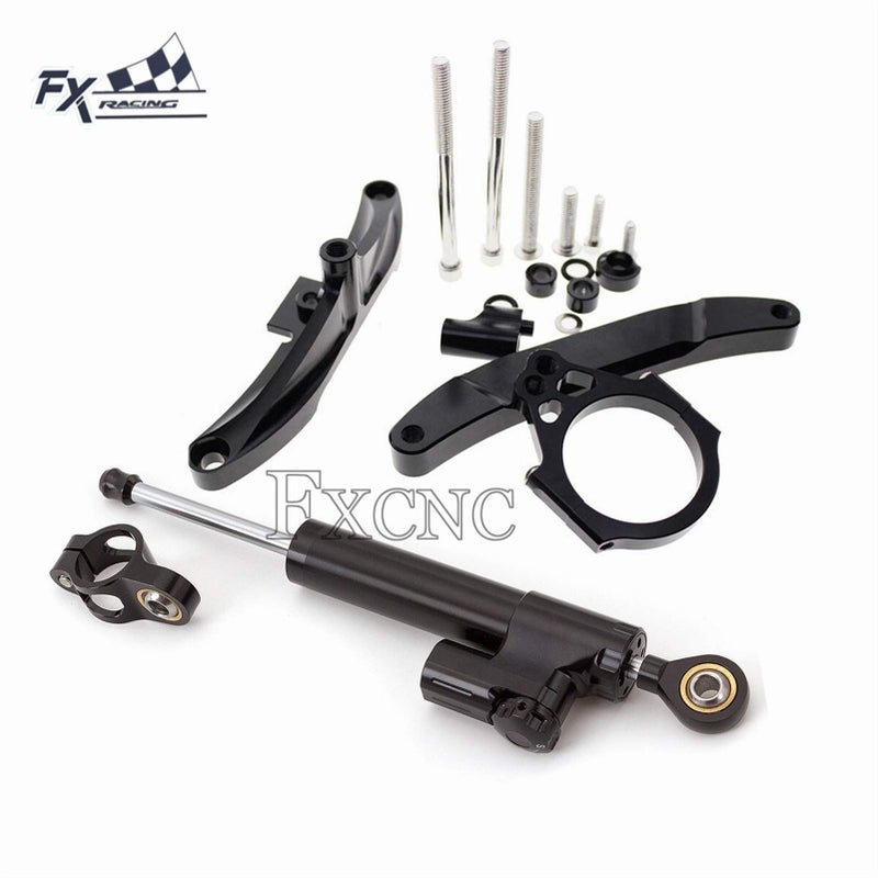 مجموعة قوس تركيب مثبت توجيه برتقالي لدراجة نارية ياماها FZ1 FAZER CNC مثبت دعم - Image 3