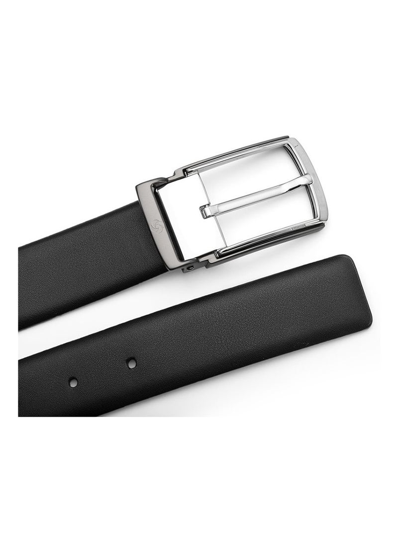 Samsonite Aamir II BIZ CTR AL 05 Leather Belt, Black|Stylish|Premium Quality|Classic Pin - Image 5