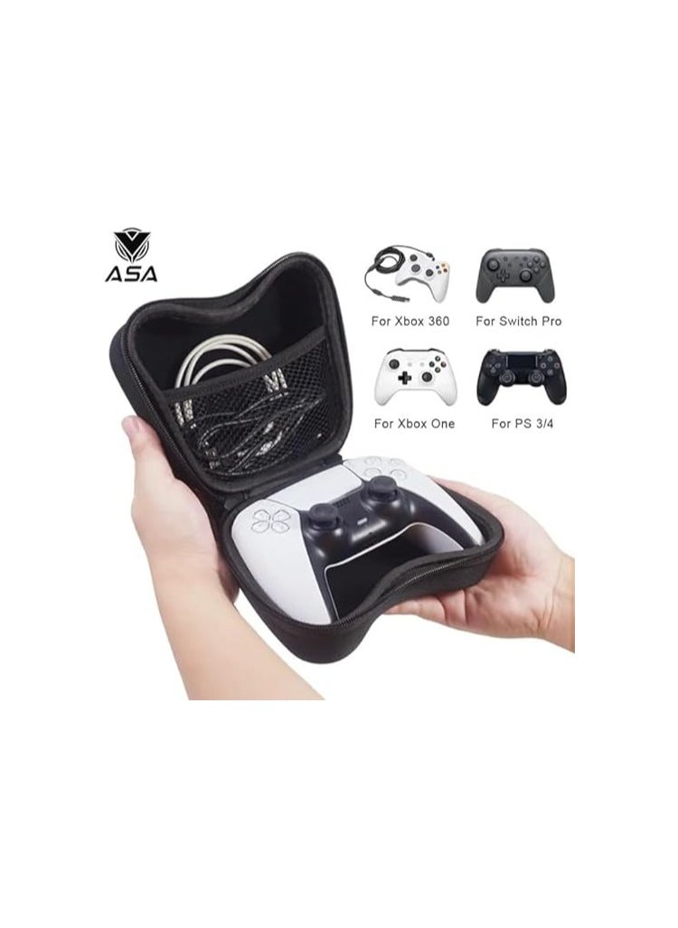 أيه أس أيه - حقيبة يد محمولة من ايه اس ايه لتخزين وحدة تحكم جهاز 5 Playstation باللون الاحمر. مزودة بغطاء واقي صلب مقاوم للصدمات مع جيب داخلي لشاحن وحدة تحكم دوال سينس اللاسلكية 2023 - Image 1