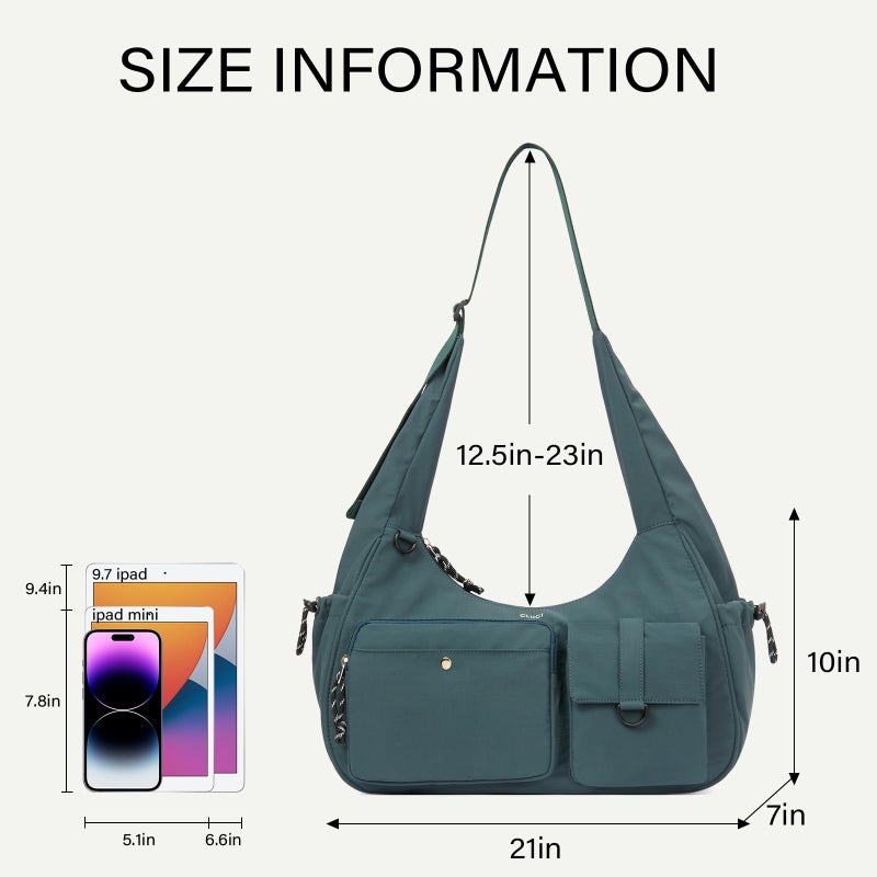 CLUCI Travel Purses for Women, Waterproof Nylon Crossbody Bags for Woman Trendy, Anti Theft Shoulder Handbags for Ladies - Image 3