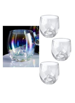 MAAC HOME MAAC Home Set of 4 Elegant Artisanal Glass Cup with Oriental Flair| Elegant Durable and Classic design Perfect for Family Everyday Use, and Family Get- Together, Restaurant, Banquet and More 