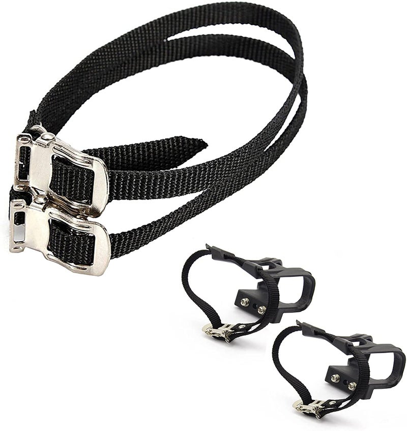 Leadrise1 Pair Nylon Cycling MTB Road Mountain Bike Bicycle Pedal Toe Clip Strap Belts - Image 3