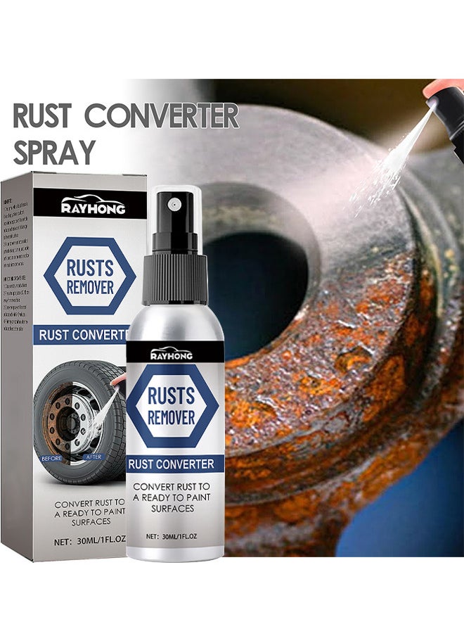 RAYHONG - Multifunctional Rusts Remover Spray For Metal And Cars, Effective Anti Rust Conversion Agent, Fast Acting Rust Converter For Iron And Steel, Anti Rust Inhibitor Derusting Spray, 30ML - Image 1