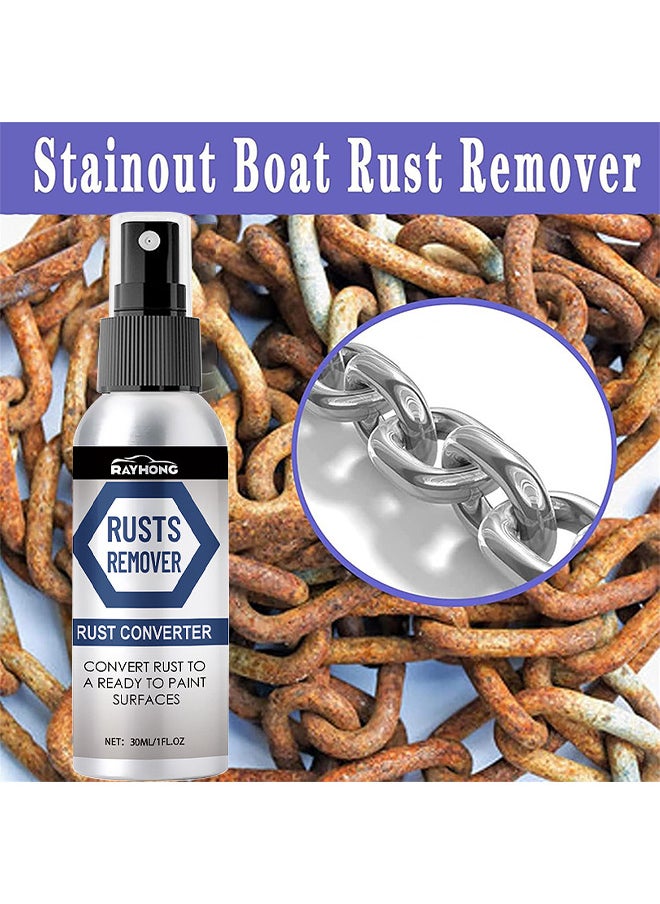 RAYHONG - Multifunctional Rusts Remover Spray For Metal And Cars, Effective Anti Rust Conversion Agent, Fast Acting Rust Converter For Iron And Steel, Anti Rust Inhibitor Derusting Spray, 30ML - Image 1