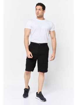 Threadbare Men Solid Cargo Short, Black  - Image 2