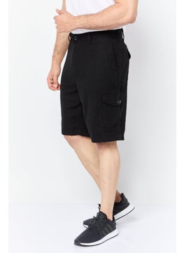 Threadbare Men Solid Cargo Short, Black  - Image 3