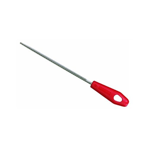 Nicholson Hand File with Handle (Carded), American Pattern, Single Cut, Round, Coarse, 8" Length - Image 1