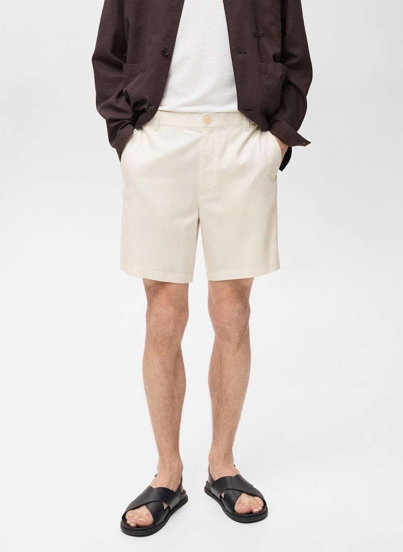 Mango Man Slim-Fit Fluid Bermuda Shorts  - Image 1