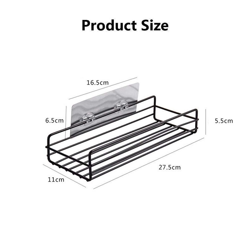 WOX MOX WOX MOX Plain Holder Metal Multipurpose Kitchen Bathroom ShelfStrong Magic Sticker Shower Caddies Kitchen Rack Storage RackMulticolor Pack of1  - Image 5
