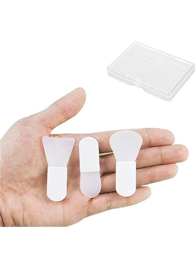 3 Piece Face Mask Applicator Set- Silicone Makeup Brush, Portable Facial Spatula- Perfect for Mud Masks, Eye Masks, Body Lotion- Mini Clay Applicator for Cosmetics - Image 1