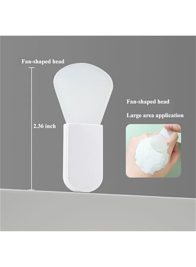 3 Piece Face Mask Applicator Set- Silicone Makeup Brush, Portable Facial Spatula- Perfect for Mud Masks, Eye Masks, Body Lotion- Mini Clay Applicator for Cosmetics - Image 2