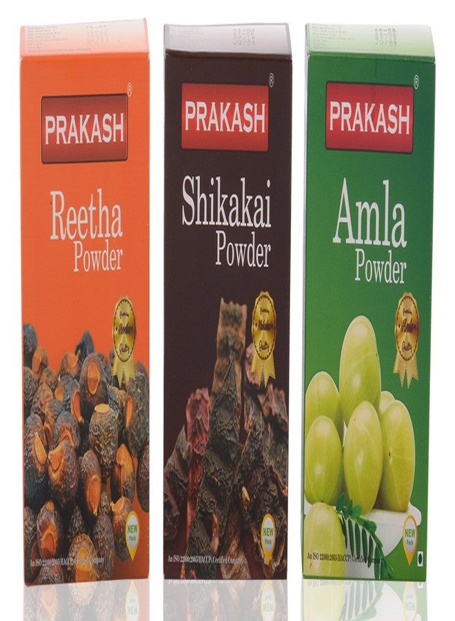 Prakash The Hair Care Combo, 300gm (Amla Powder, Reetha Powder,Shikakai Powder) - Image 1