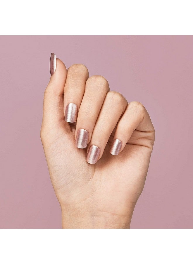 Impress Press No Glue Mani Press On Nails, Color, 'Champagne Pink', Pink, Short Size, Squoval Shape, Includes 30 Nails, Prep Pad, Instructions Sheet, 1 Manicure Stick, 1 Mini File - Image 2