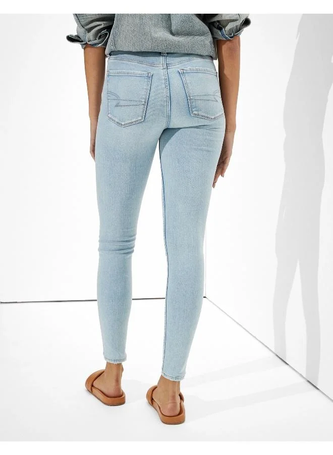 امريكان ايجل High Waist Distressed Jeggings