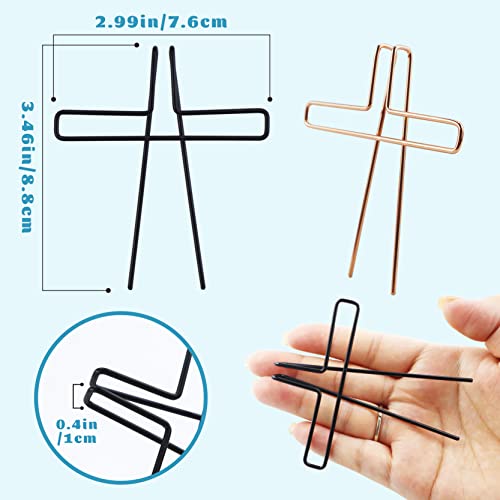 YETOOME 4 Pack Music Book Metal Clip Page Holder for Reading, 4 Colors Book Opener Holder Clip Portable Piano Sheet Music Holders Accessories for Reading Lovers (Rose Gold, Black, Gold, Silver) - Image 2