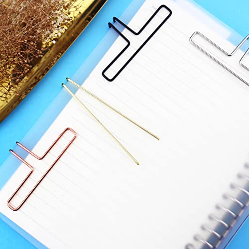YETOOME 4 Pack Music Book Metal Clip Page Holder for Reading, 4 Colors Book Opener Holder Clip Portable Piano Sheet Music Holders Accessories for Reading Lovers (Rose Gold, Black, Gold, Silver) - Image 4