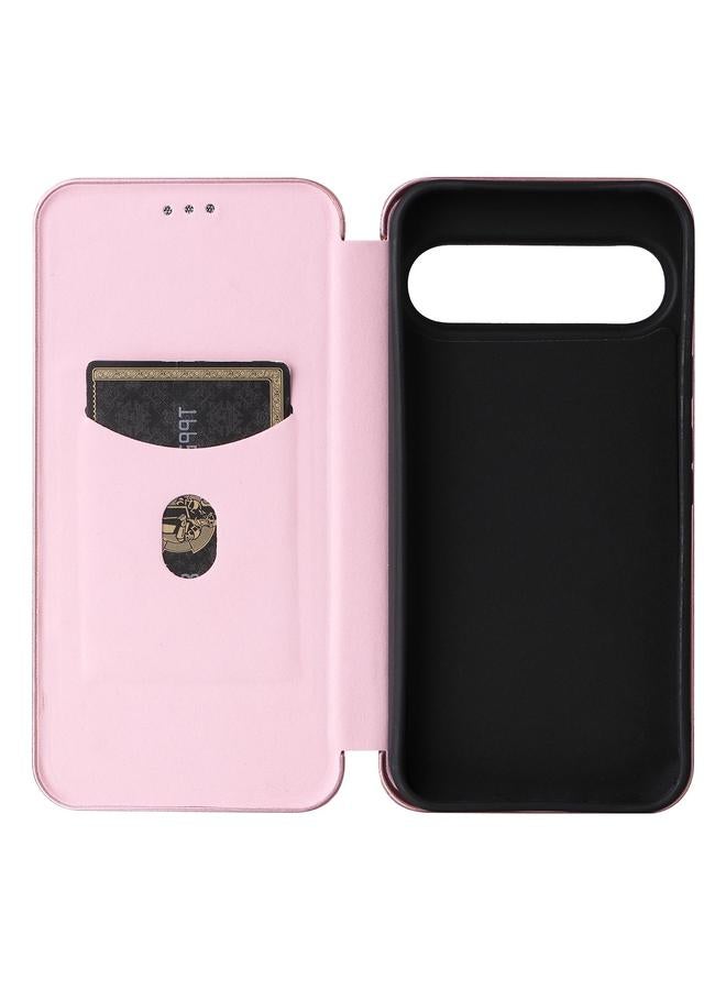 Zaboon Case For Google Pixel 10 Pro XL 5G Global Carbon Fiber Texture Flip Leather Phone Case - Image 4