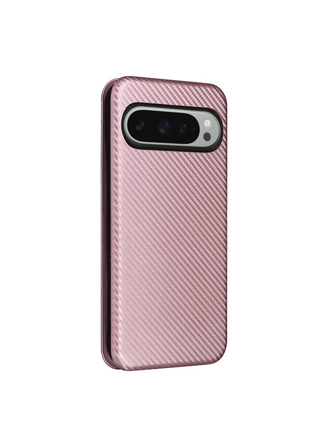 Zaboon Case For Google Pixel 10 Pro XL 5G Global Carbon Fiber Texture Flip Leather Phone Case - Image 3