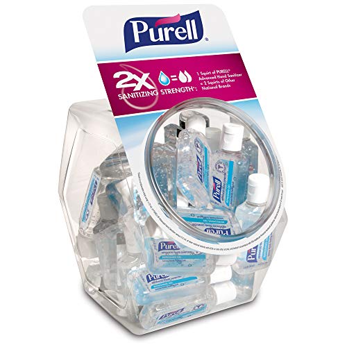 Purell Advanced Hand Sanitizer Refreshing Gel, Clean Scent, 1 Fl Oz Travel Size Flip-Cap Bottle with Display Bowl (Pack of 36), 3901-36-BWL - Image 1