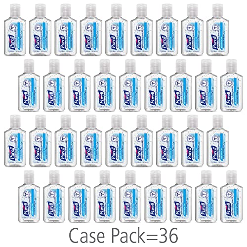 Purell Advanced Hand Sanitizer Refreshing Gel, Clean Scent, 1 Fl Oz Travel Size Flip-Cap Bottle with Display Bowl (Pack of 36), 3901-36-BWL - Image 2