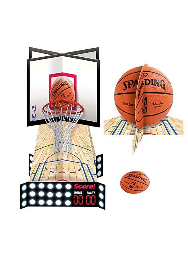 Amscan 23Piece Basketball Table Decorating Kit | Multicolor | 1 Pack 12 1/2" - Image 2