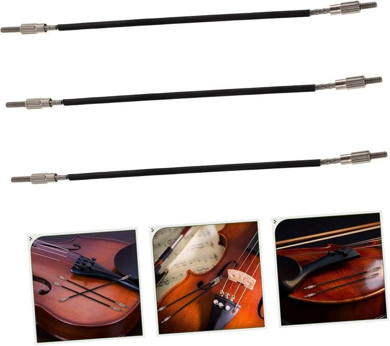 3pcs Violin Tail String Tuner Violin Tailgut Wire Tail Cord Replacement Strings Accessories Kit - Image 4