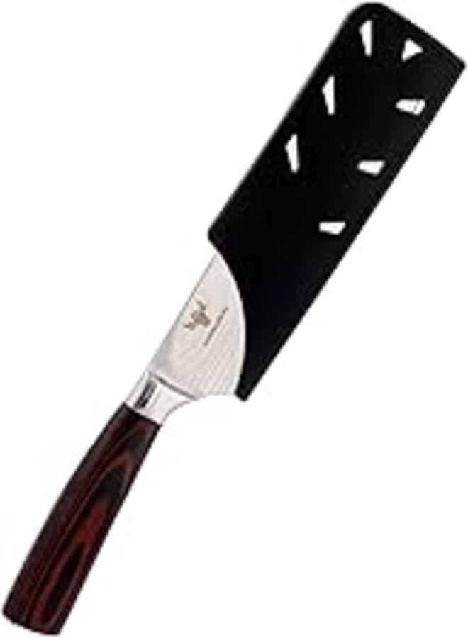 Stainless Steel Cleaver 7 Inch Hand Abanos - Brown