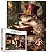 Aihonmin Hedgehog Mushrooms Jigsaw Puzzle 1000 Pieces for Adult Animals Reading Book Puzzles for Challenging Family Activity Games DIY Handwork Easy Puzzle Home Wall Decoration Unique Gifts 20x27 Inches - Image 2