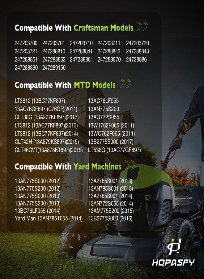 HQPASFY طقم عمود التوجيه HQPASFY 938-05078 ومجموعة تروس التوجيه 617-04094، يحتويان على جلبة تروس 941-0656A وغطاء عمود التوجيه 948-0389 مع غسالة ومسمار. متوافق مع جزازات العشب من MTD وTroy-Bilt وCraftsman. - Image 2