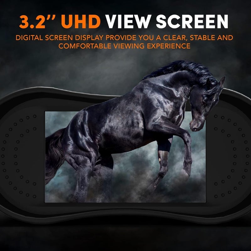 GTHUNDER Night Vision Goggles Binoculars with Remote Monitor on App | Crystal Clear 4K UHD Video & 52MP Full Color Photos on 4" HD Screen |10X Zoom Ideal for Camping Hunting & Wildlife Observation - Image 3