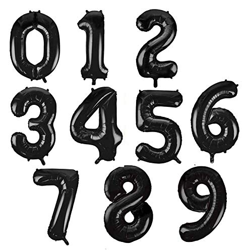 Balloonistics Black Number 7 Foil Balloon for Birthday Milestone Anniversary Decoration 16 Inches - Image 2