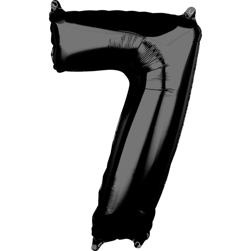 Balloonistics Black Number 7 Foil Balloon for Birthday Milestone Anniversary Decoration 16 Inches - Image 5