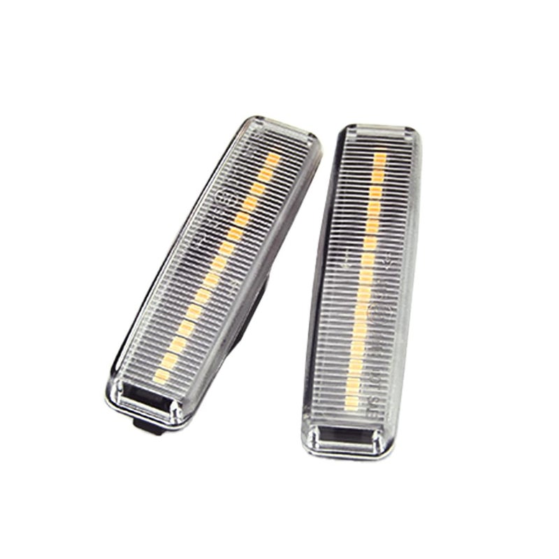 أضواء علامات جانبية أمامية لـ BMW 5 Series E39 (1995-2003) شفافة LED - Image 1