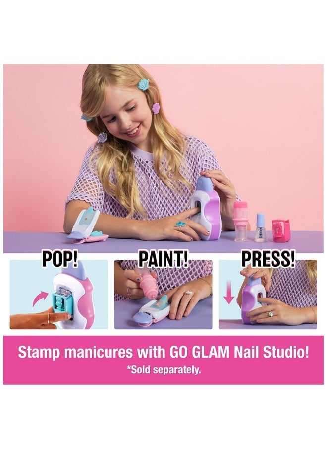 Cool maker , Go Glam Nail Stamper Refill With Unicorn & Mermaid Designs, Nail Kit For 80 Nails, Arts And Crafts Kids Toys For Girls Ages 7+  - Image 2