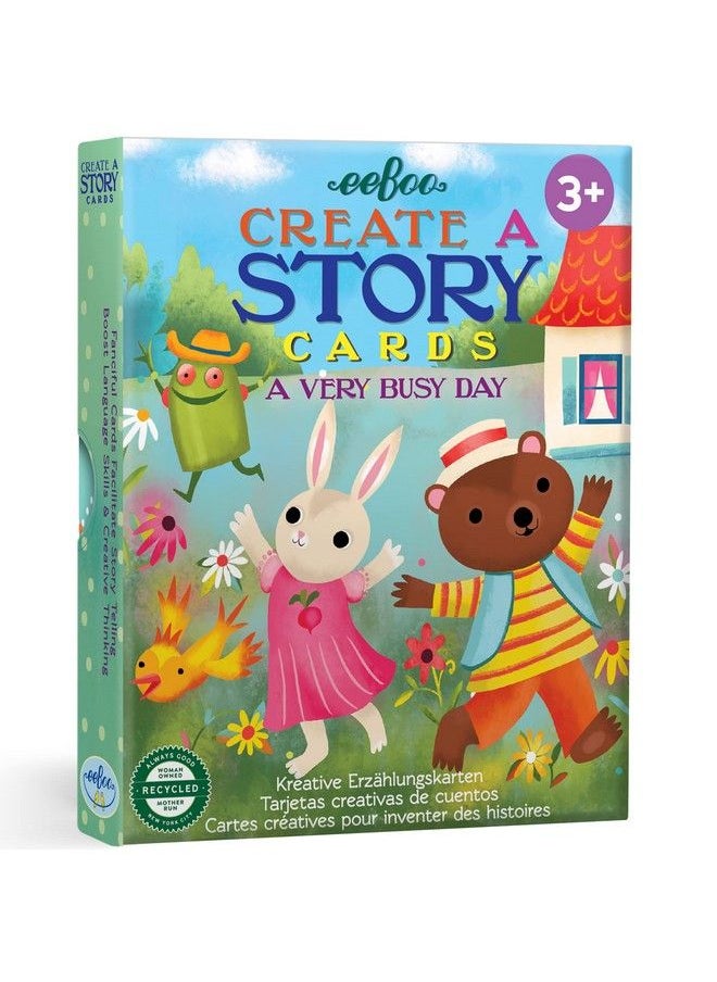 eeboo A Very Busy Day Create A Story Pre Literacy Cards/Ages 3+ (Tsvbd)  - Image 2