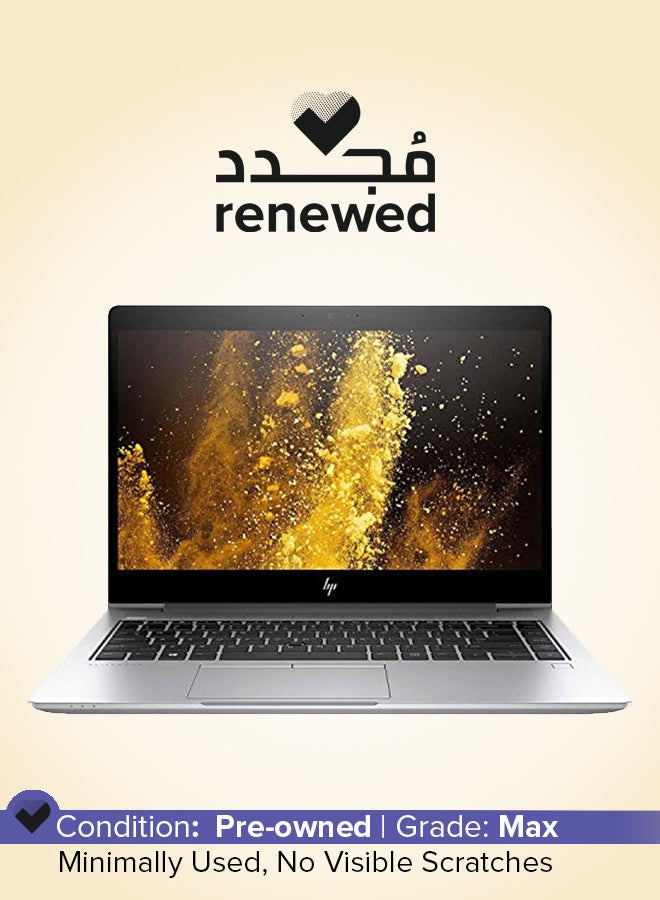Renewed - EliteBook 840 G6 Business Laptop With 14-Inch Display,Intel Core i7/8th Gen/16GB DDR4 RAM/512GB SSD/Windows 10 Pro English Silver