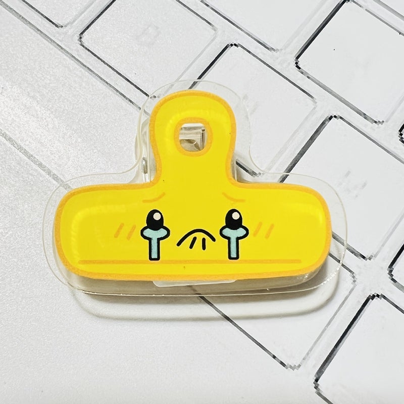 5 Pack Acrylic Mini Pp Clips Colorful Emoji Reusable Fun Decorative Stationery For Students Office Files Home Organization - Image 2