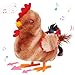 Hopearl Walking Chicken Pet Crow Chick Interactive Electronic Plush Toy Farm Animals Animated Gifts for Toddlers Birthday Brown 8 - Image 2