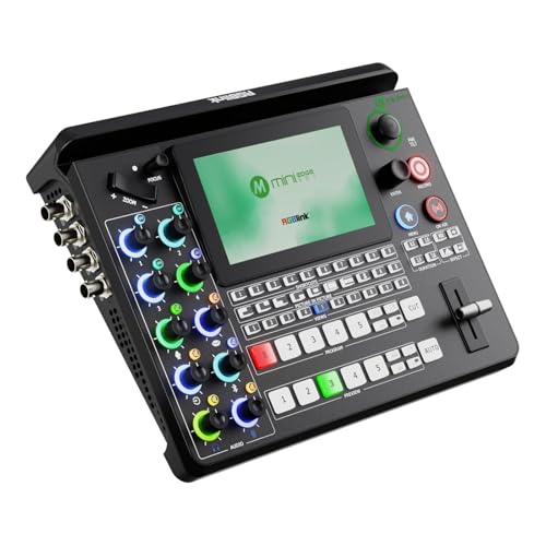 RGBlink mini-Edge SDI All in One Pro Live Streaming Multi-Camera Video Mixer Switcher Recorder with 4K HDMI/SDI Input,5.5" Screen,PTZ Control, NDI/UVC, 8-Ch Audio Mixer for Podcast, Content Creation - Image 1