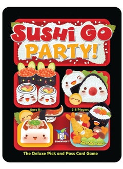 Gamewright Sushi Go Party! - The Deluxe Pick & Pass Card Game by Gamewright, Multicolored  - Image 2