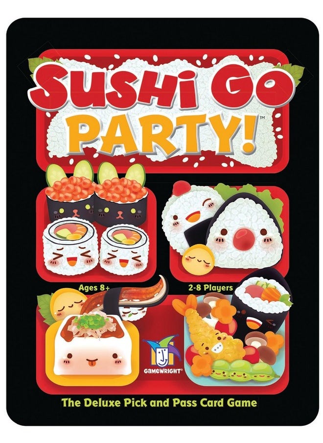 Gamewright - Sushi Go Party! - The Deluxe Pick & Pass Card Game by Gamewright, Multicolored - Image 1