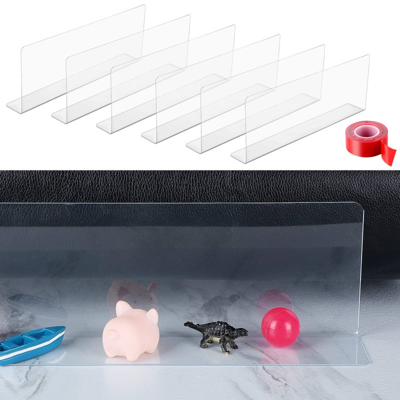 BESTLUBE Under Bed Blocker for Pets 6 Pack 5 in High Strong Adhesive Gap Stopper Safe PVC Material Easy to Install for Dogs and Cats