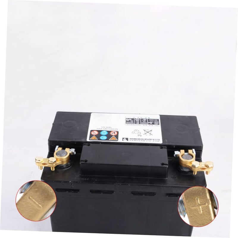 Vosarea Copper Battery Terminal Connector Set 1 Pair Heavy Duty Battery Clamps Compatible Vehicles Sturdy and Reliable Connection - Image 4