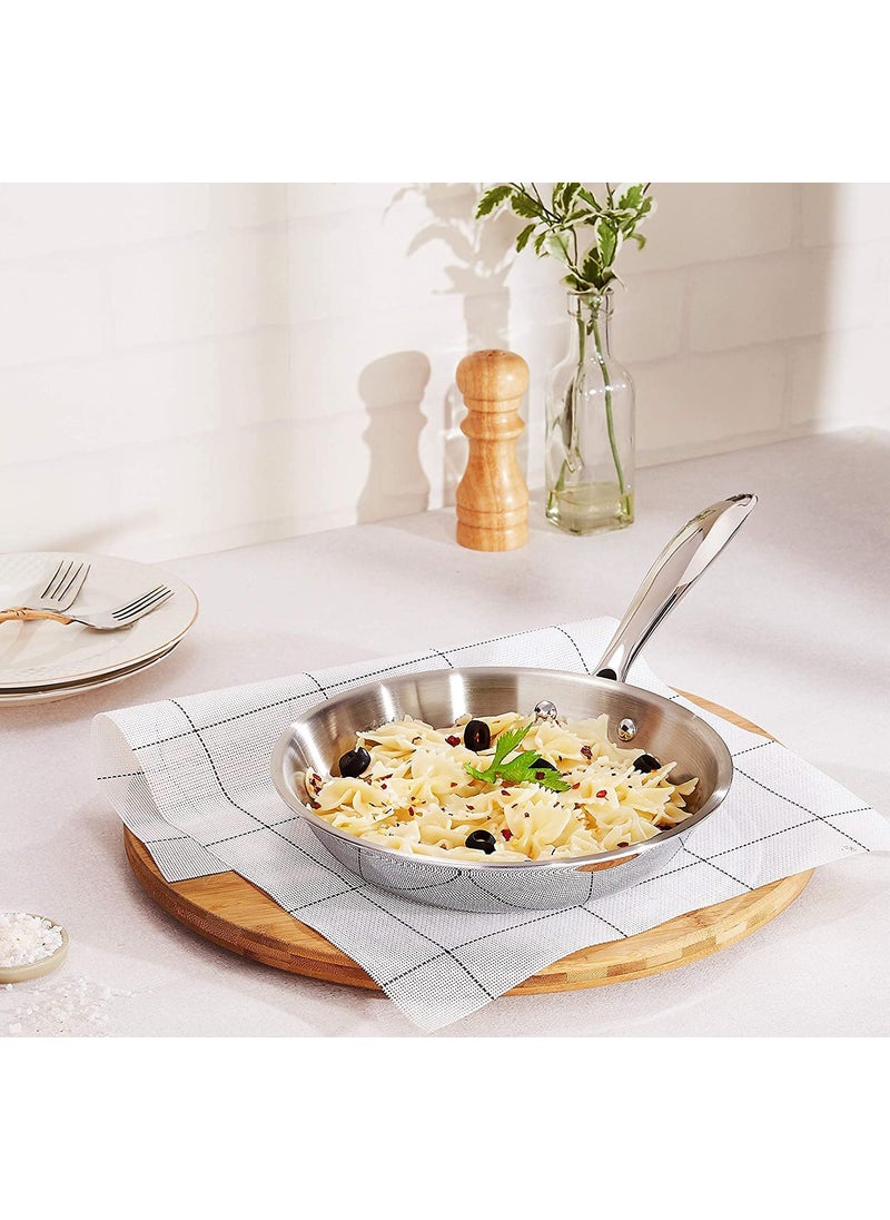 Viva - VIVA SMART'S Tri-ply Frying Pan Healthy Cooking (Zero Non-Stick Coating)(Stainless Steel+Aluminium+Stainless Steel PLY) (26) - Image 1